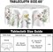 Watercolor Wild Floral Leaf Tablecloth Round 60 Inch,Spring Summer Colorful Flowers Polyester Circle Table Cloth Wrinkle Stain Resistant Washable Table Cover for Kitchen Dining Room Party Picnic